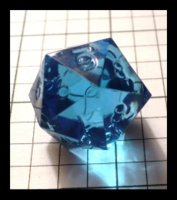 Dice : Dice - 20D - Game Science Precision Large Blue Discontinued Size Gen Con Aug 2009